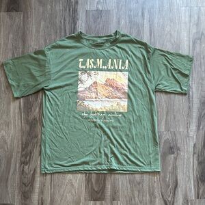 Green Tasmania Graphic T-Shirt